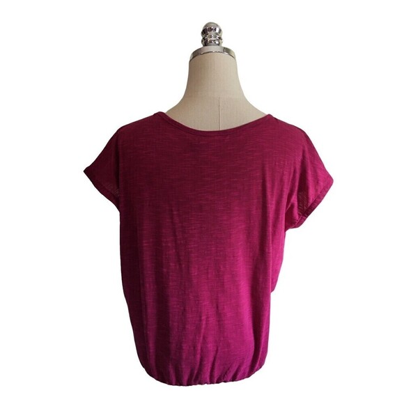NEW Prana Raspberry Orchid Bloom Ocupas Popover Blouse Women's XSmall Relaxed XS - Picture 5 of 7